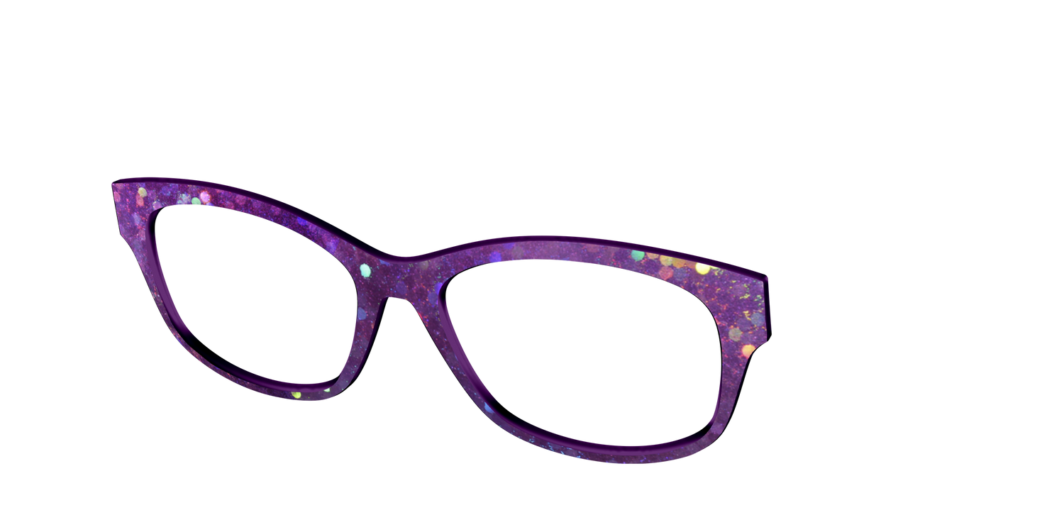 The Berry Jam Hexagons - Angle Top Image - Pair Eyewear