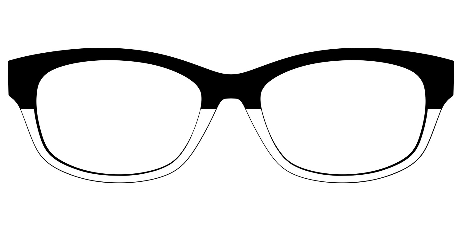 The Black and White - Front Top Image - Pair Eyewear