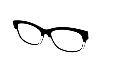 The Black and White - Angle Top Thumbnail - Pair Eyewear