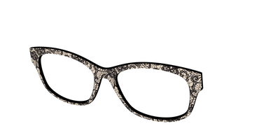 The Black Classic Lace - Angle Top Thumbnail - Pair Eyewear