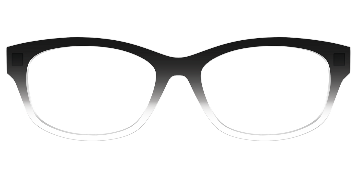 The Black Gradient Crystal - Front Top Image - Pair Eyewear