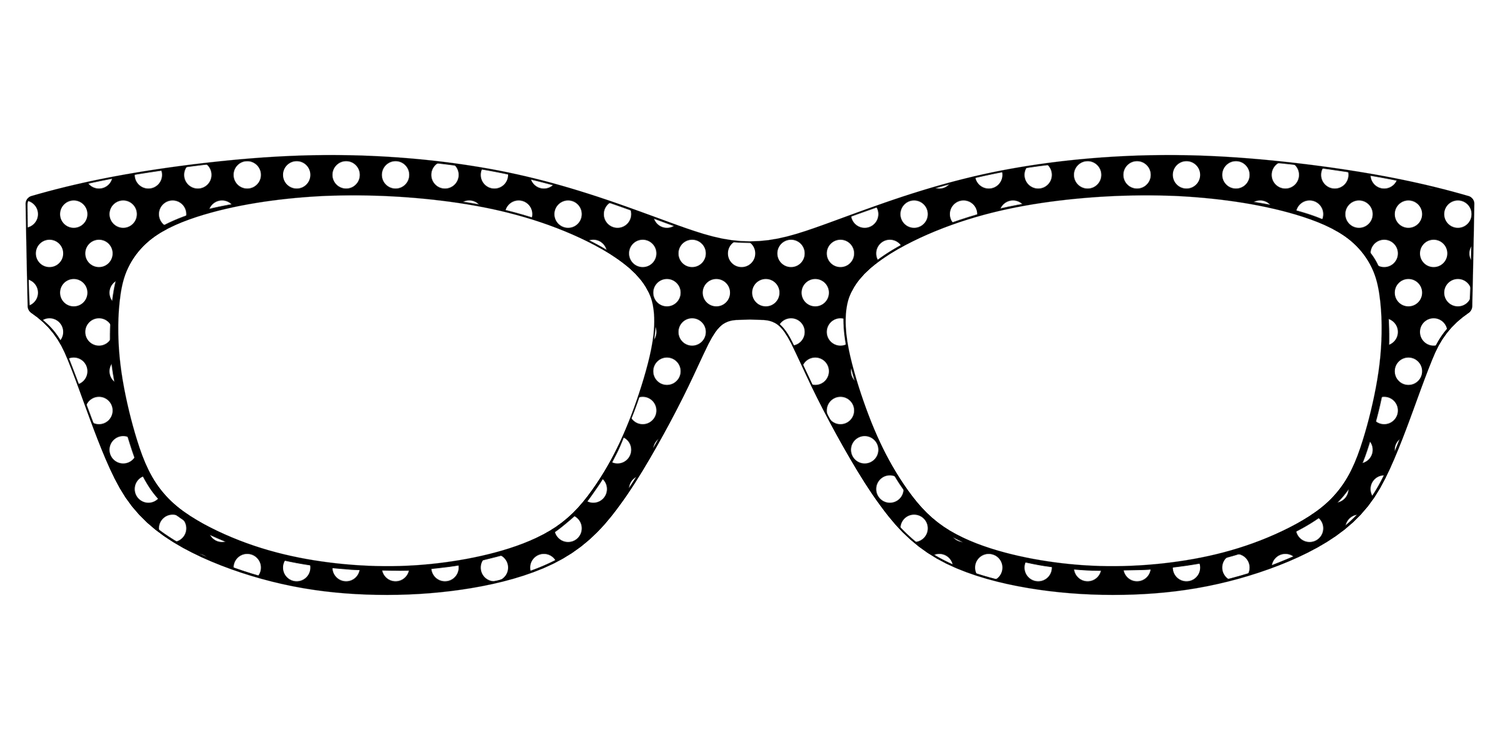 The Black Polka Dots - Front Top Image - Pair Eyewear