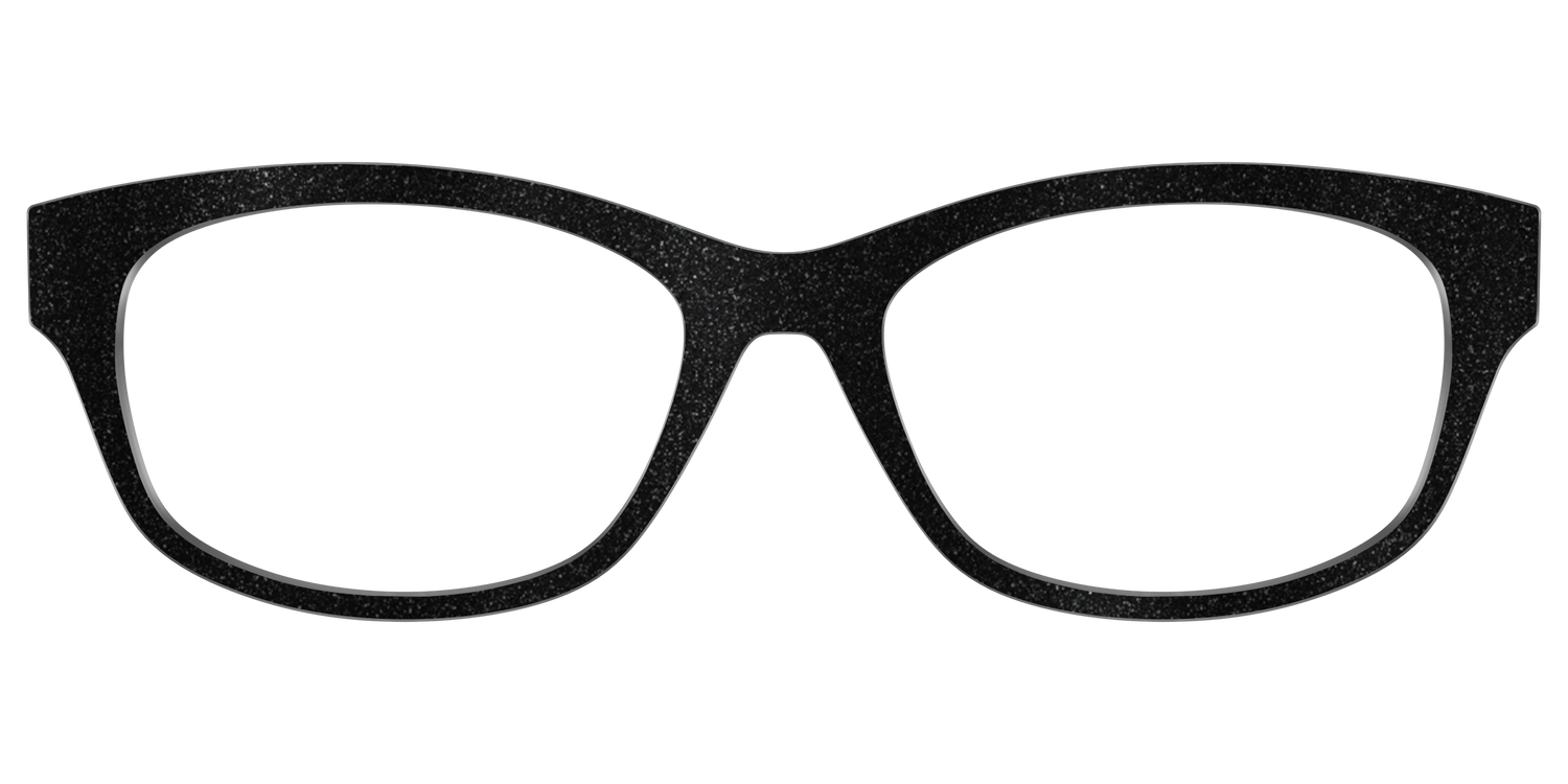 The Black Shimmer - Front Top Image - Pair Eyewear