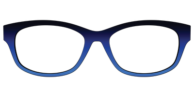 The Black to Blueberry Gradient - Front Top Thumbnail - Pair Eyewear