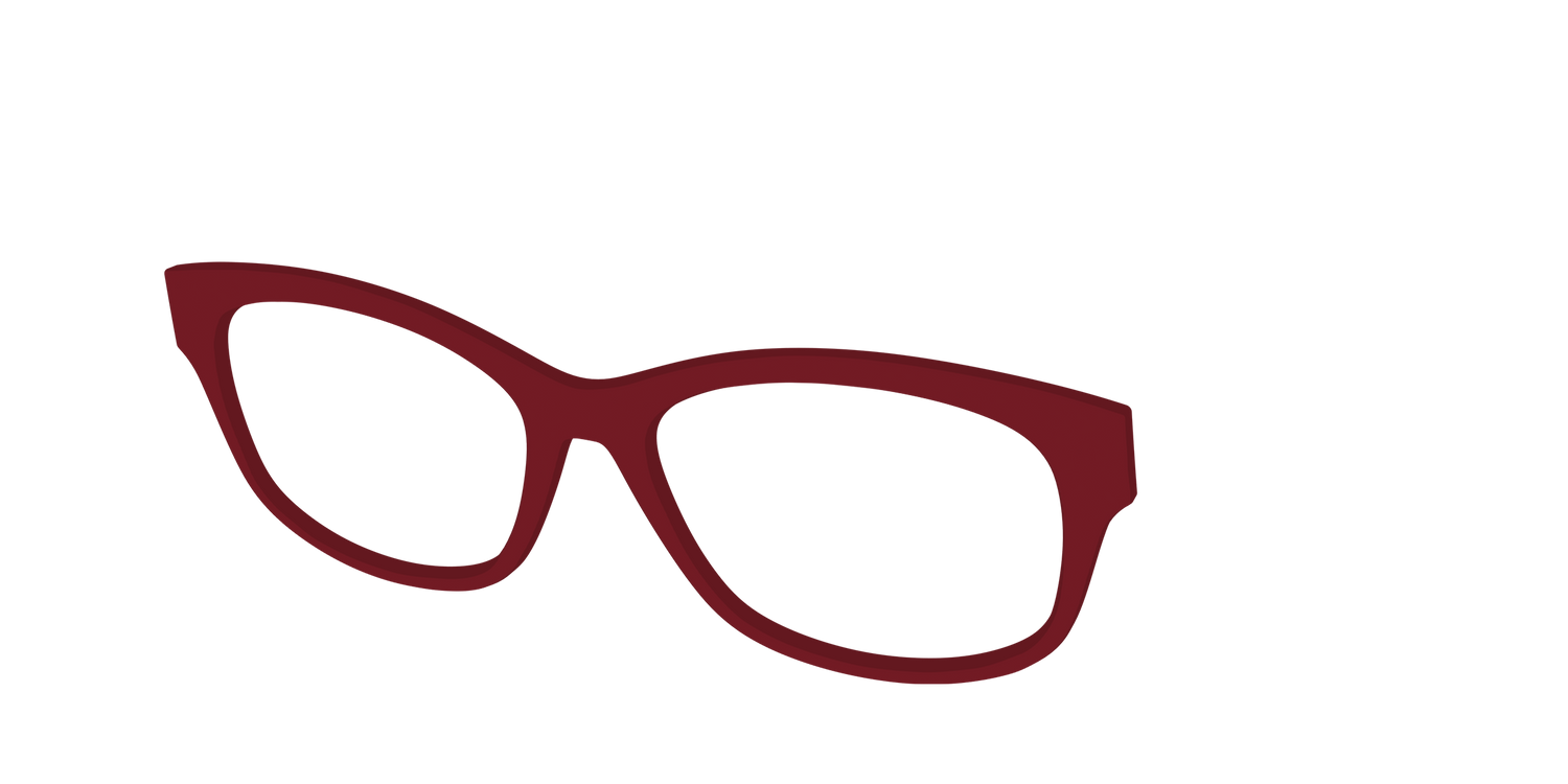 The Burgundy - Angle Top Image - Pair Eyewear