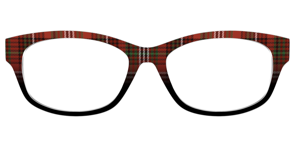 The Cranberry Houndstooth - Front Top Image - Pair Eyewear