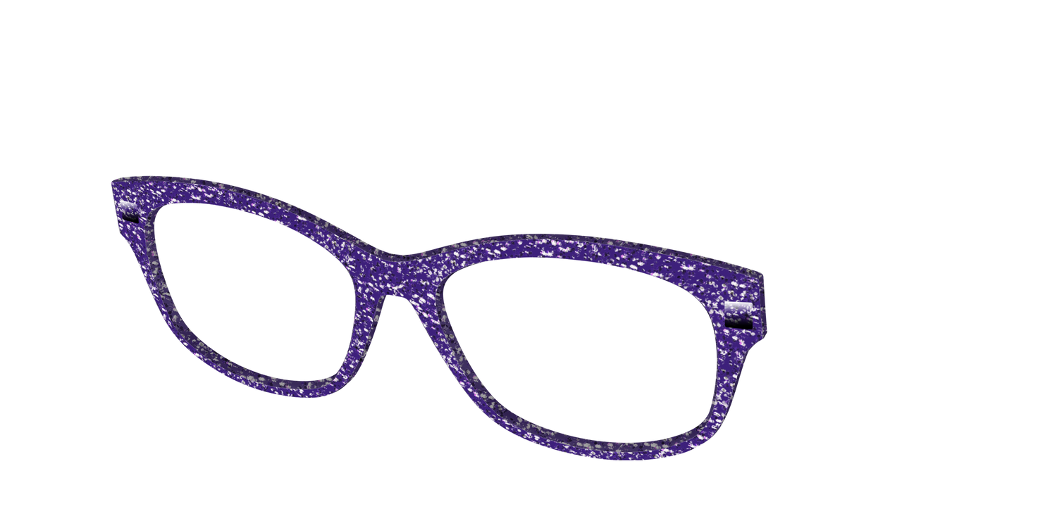 The Electric Purple Sparkle - Angle Top Image - Pair Eyewear