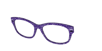 The Electric Purple Sparkle - Angle Top Thumbnail - Pair Eyewear