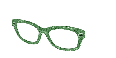The Emerald Sparkle - Angle Top Thumbnail - Pair Eyewear