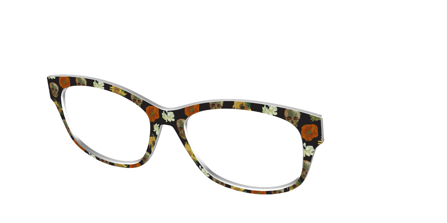 The Floral Skulls - Angle Top Image - Pair Eyewear
