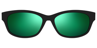The Polarized Green Reflective Sun Top - Front Top Thumbnail - Pair Eyewear