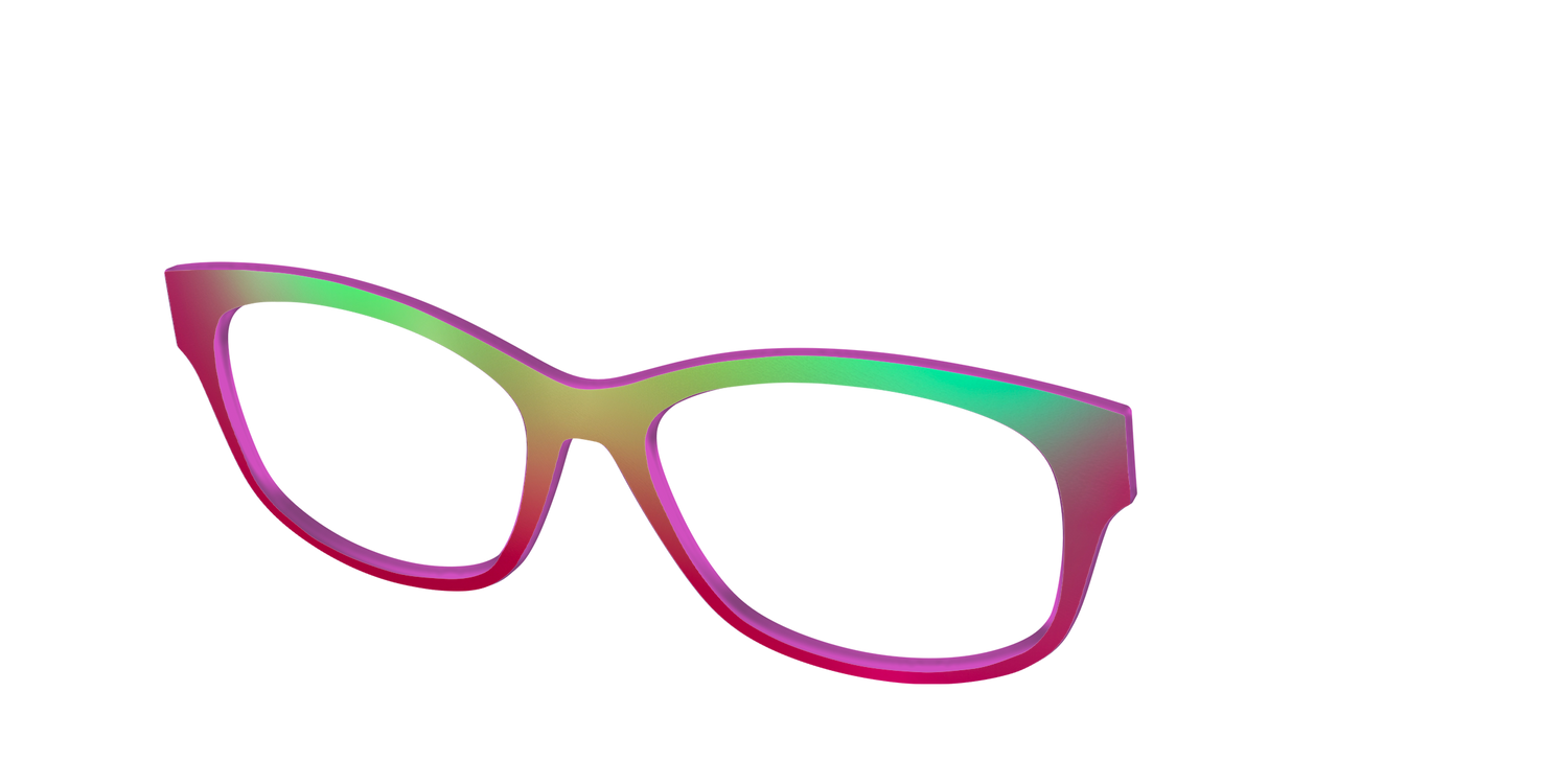 The Guava Ombre - Angle Top Image - Pair Eyewear