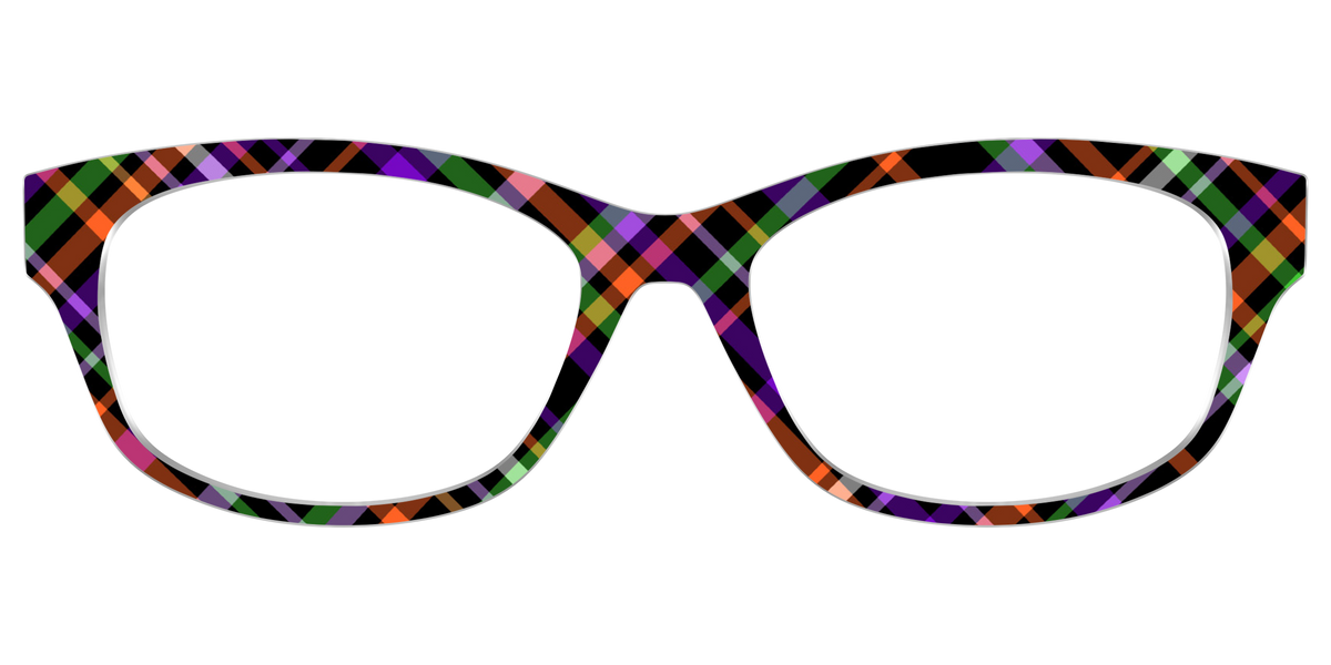 The Hexed Plaid - Front Top Image - Pair Eyewear