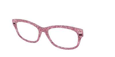 The Hot Pink Sparkle - Angle Top Thumbnail - Pair Eyewear