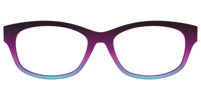 The Licorice to Seafoam Gradient - Front Top Thumbnail - Pair Eyewear