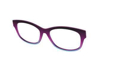 The Licorice to Seafoam Gradient - Angle Top Thumbnail - Pair Eyewear