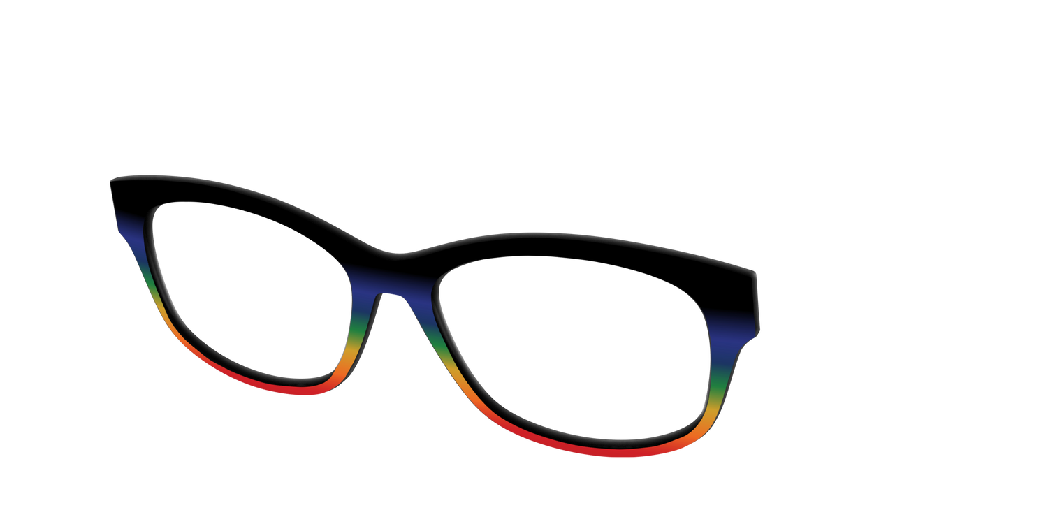 The Love Wins Gradient - Angle Top Image - Pair Eyewear