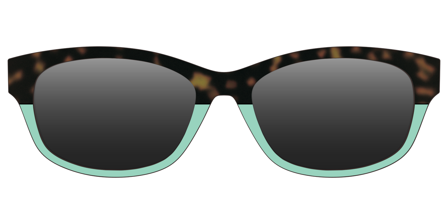 The Polarized Matcha Split Sun Top - Front Top Image - Pair Eyewear