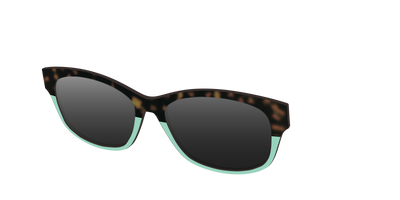 The Polarized Matcha Split Sun Top - Angle Top Thumbnail - Pair Eyewear