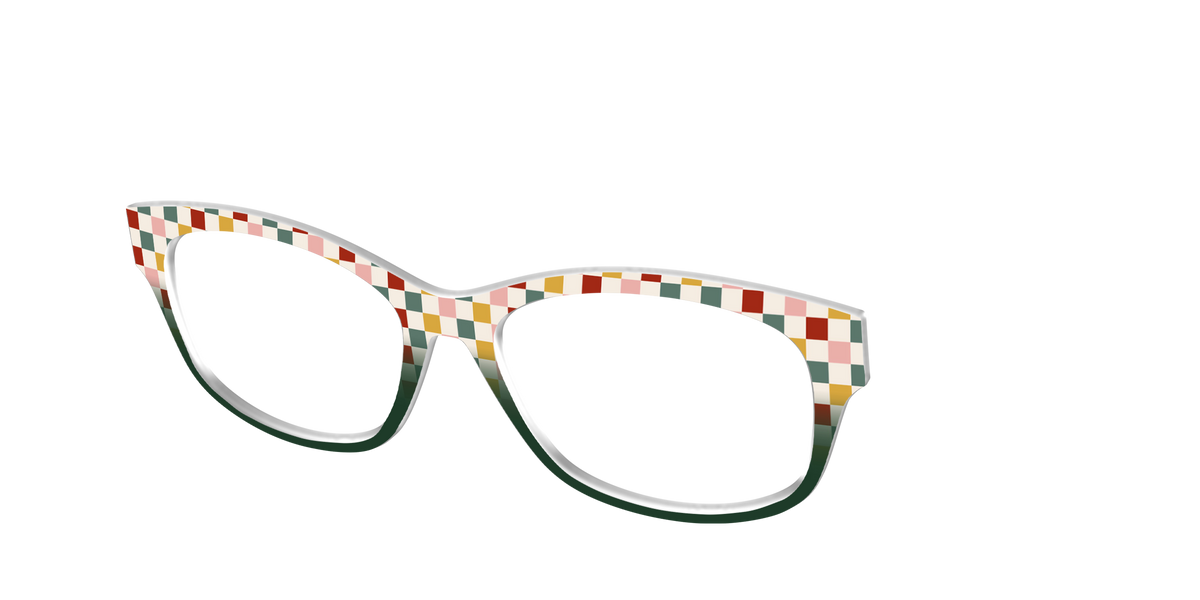 The Merry Mod Check - Angle Top Image - Pair Eyewear