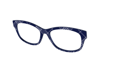 The Navy Twill Plaid - Angle Top Thumbnail - Pair Eyewear