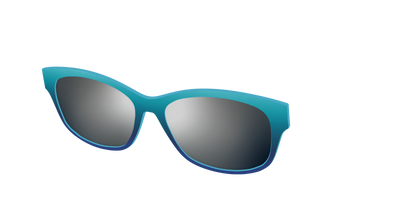 The Polarized Ocean Blue Sun Top - Angle Top Thumbnail - Pair Eyewear