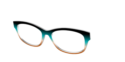 The Onyx to Rust Gradient - Angle Top Thumbnail - Pair Eyewear