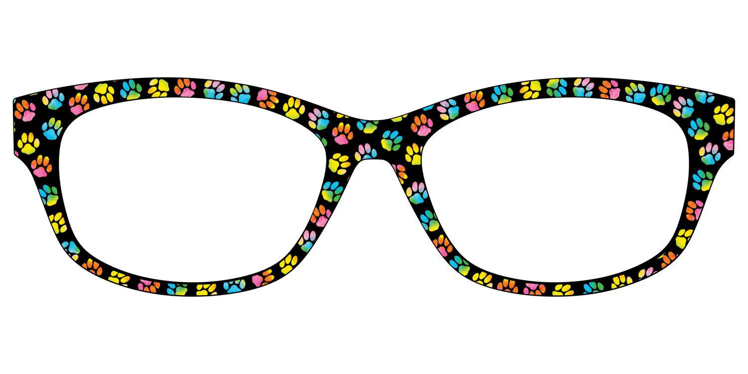 The Rainbow Paw Print - Front Top Image - Pair Eyewear