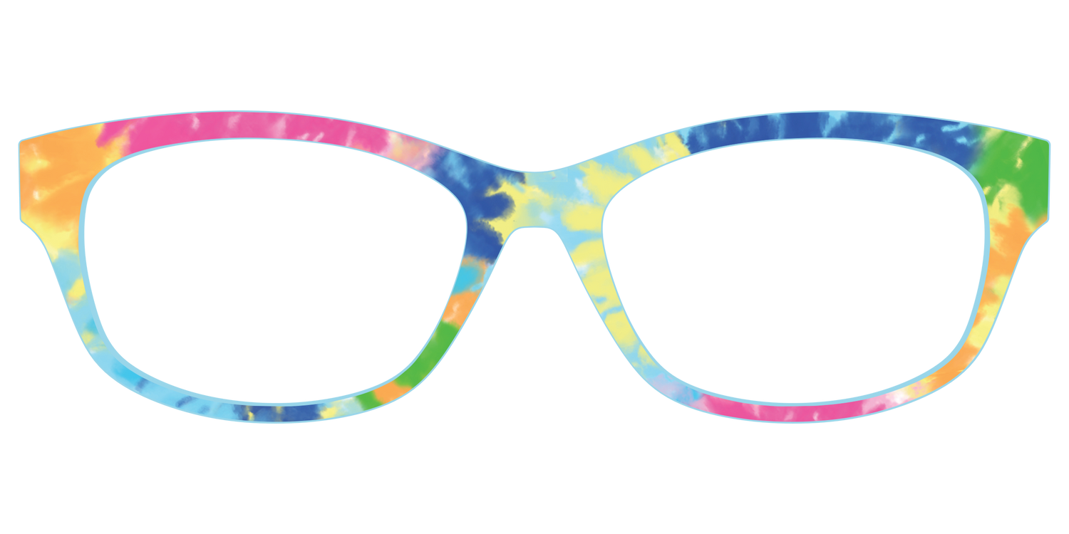 The Rainbow Tie-Dye - Front Top Image - Pair Eyewear
