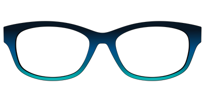 The Royal Blue to Seafoam Gradient - Front Top Thumbnail - Pair Eyewear