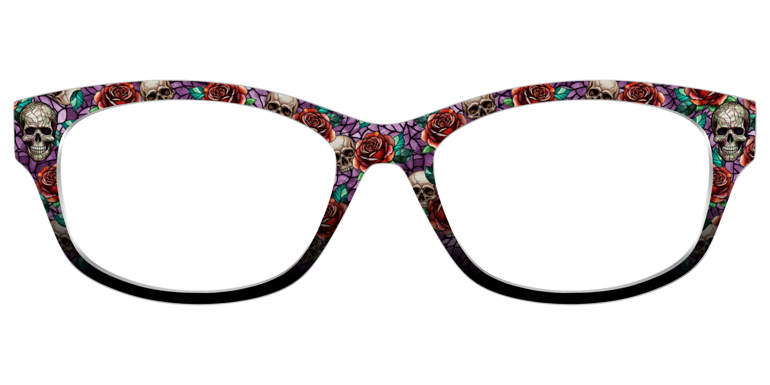 The Skull & Thorn Stained Glass - Front Top Image - Pair Eyewear