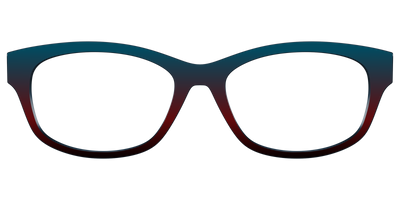 The Teal to Espresso Gradient - Front Top Thumbnail - Pair Eyewear