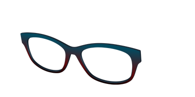 The Teal to Espresso Gradient - Angle Top Thumbnail - Pair Eyewear