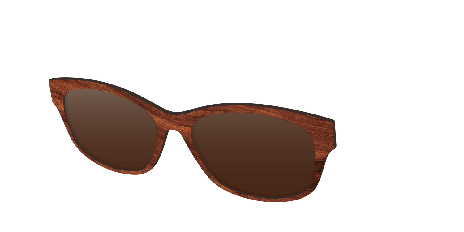 The Polarized Woodgrain Sun Top - Angle Top Image - Pair Eyewear