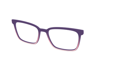 The Acai to Blush Gradient - Angle Top Thumbnail - Pair Eyewear