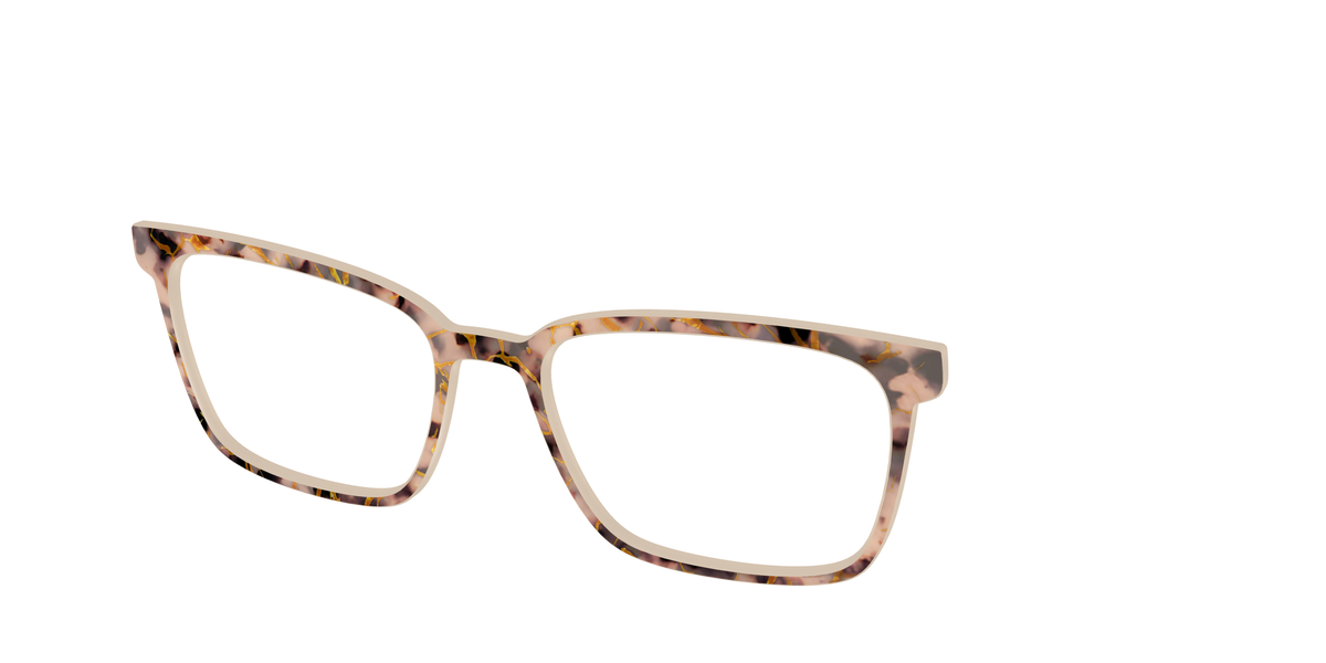 The Almond Tortoise with Gold Streaks - Angle Top Image - Pair Eyewear