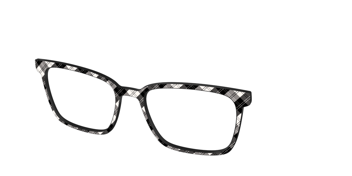 The B&W Plaid - Angle Top Image - Pair Eyewear