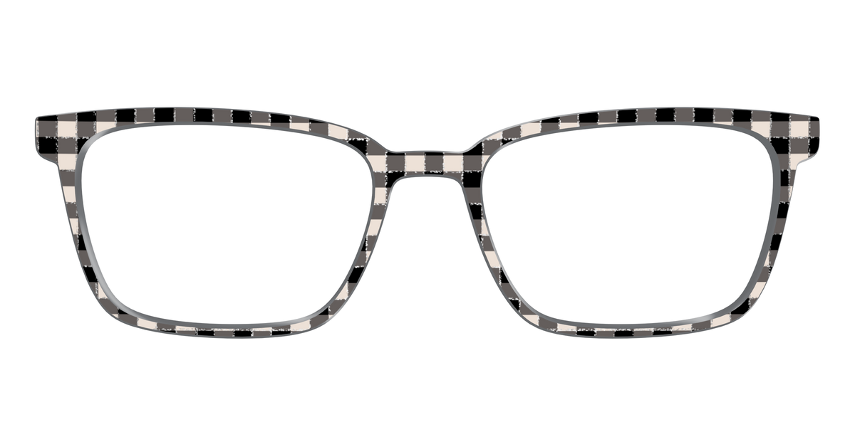 The Black Buffalo Check with Glitter - Front Top Image - Pair Eyewear