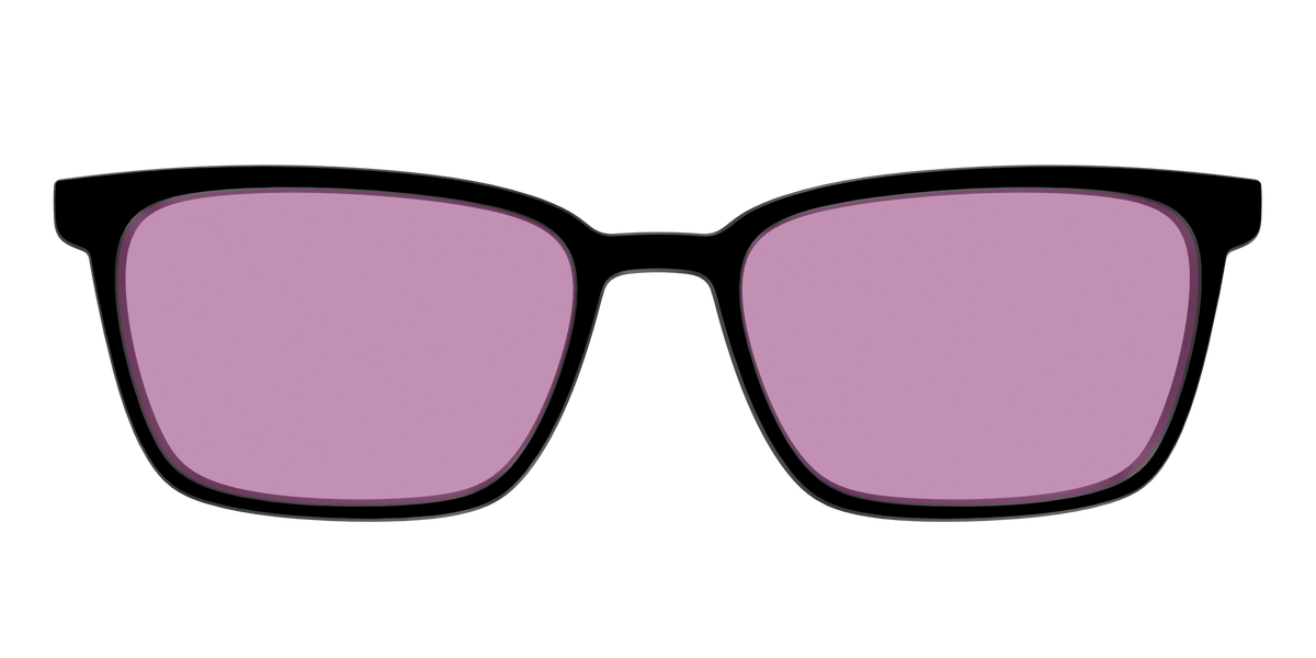 The Black with Pink Racquet Sport lens - Front Top Image - Pair Eyewear
