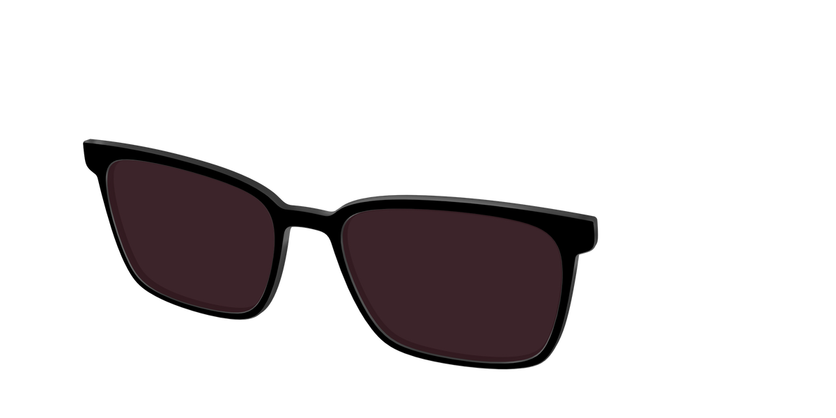The Black with Water lens - Angle Top Image - Pair Eyewear
