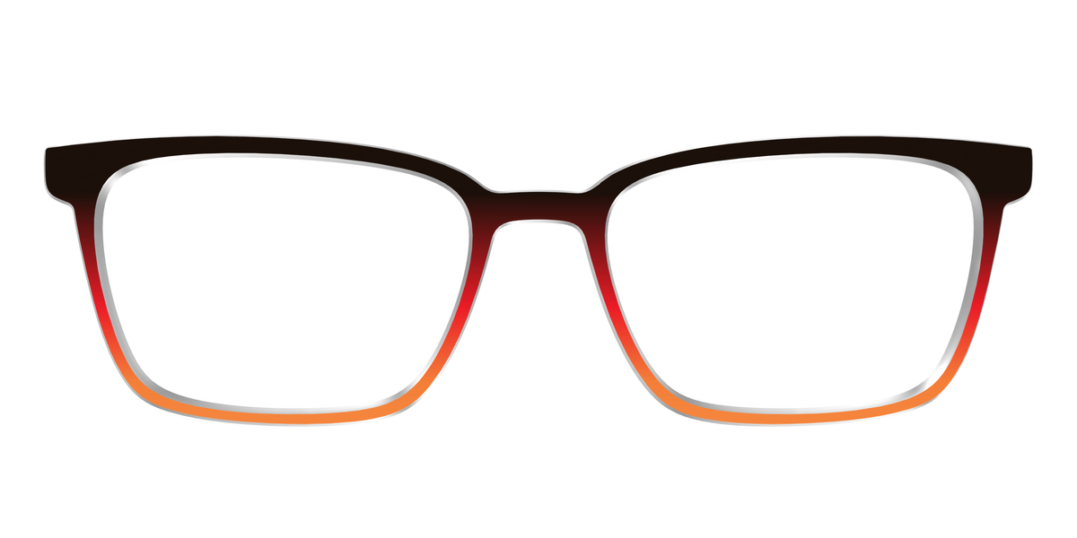 The Espresso to Pumpkin Gradient - Front Top Image - Pair Eyewear