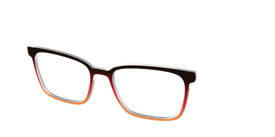 The Espresso to Pumpkin Gradient - Angle Top Thumbnail - Pair Eyewear