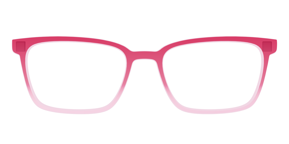 The Flamingo to Blush Gradient Crystal - Front Top Image - Pair Eyewear