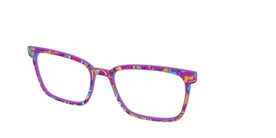 The Flower Power Paisley with Gold Foil - Angle Top Thumbnail - Pair Eyewear