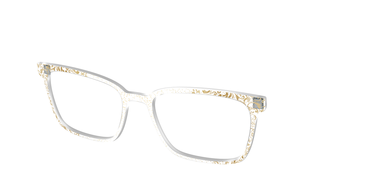 The Golden Flair Glitter Crystal with Gold Foil - Angle Top Image - Pair Eyewear