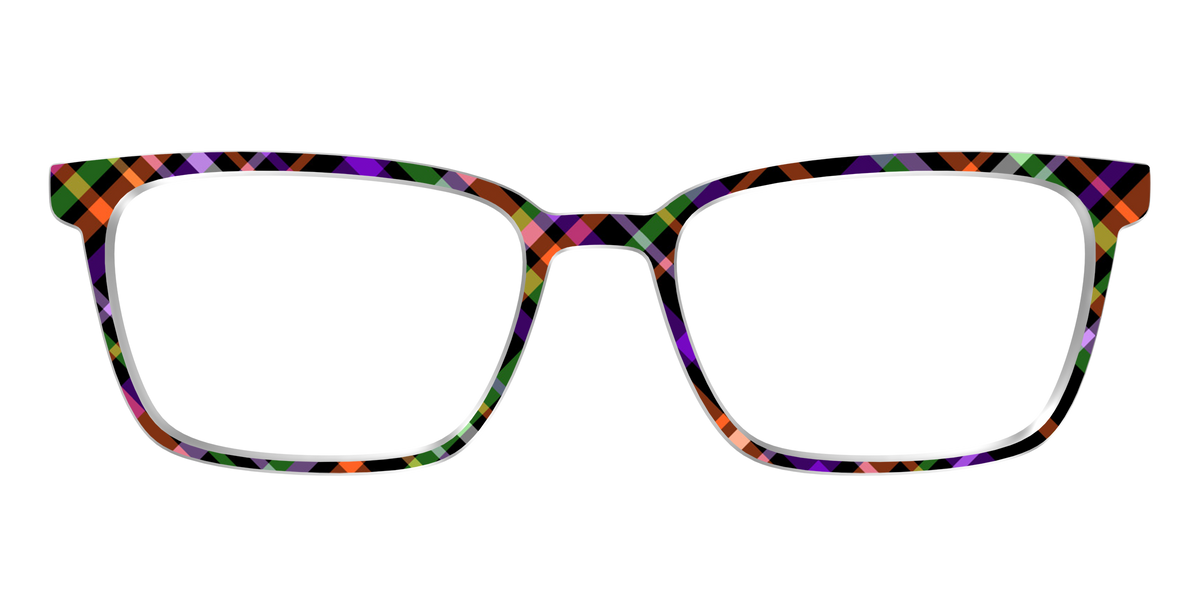 The Hexed Plaid - Front Top Image - Pair Eyewear