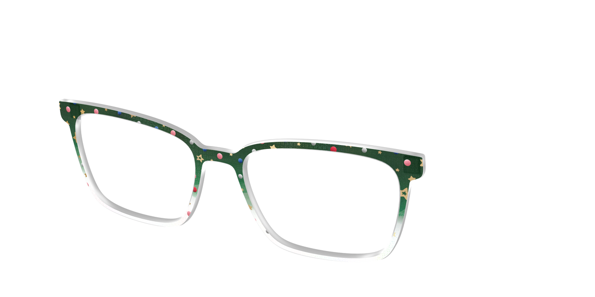 The Holiday Bauble with Foil Crystal - Angle Top Image - Pair Eyewear