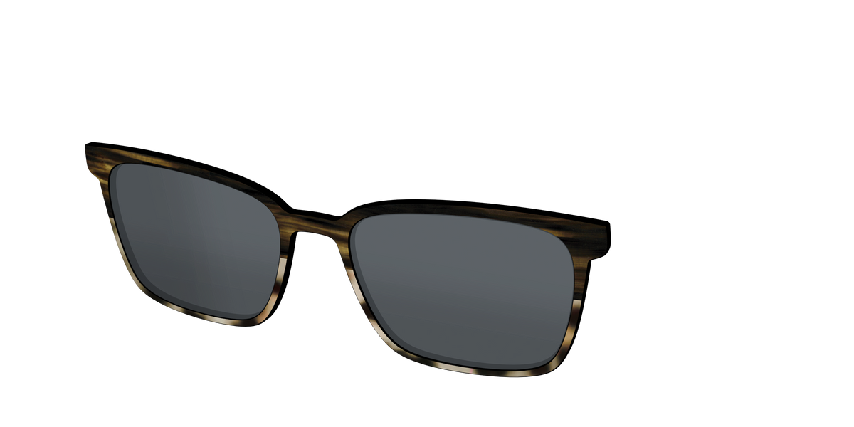 The Polarized Horn Tortoise Sun Top - Angle Top Image - Pair Eyewear
