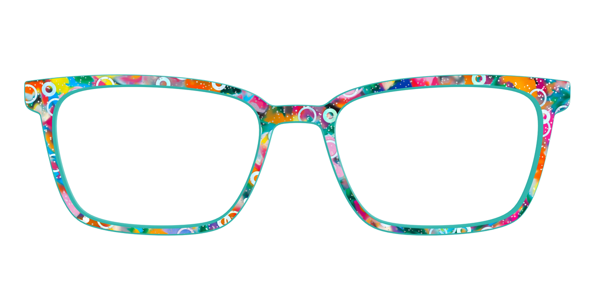 The Imaginative Tortoise with Bubble Glitter - Front Top Image - Pair Eyewear