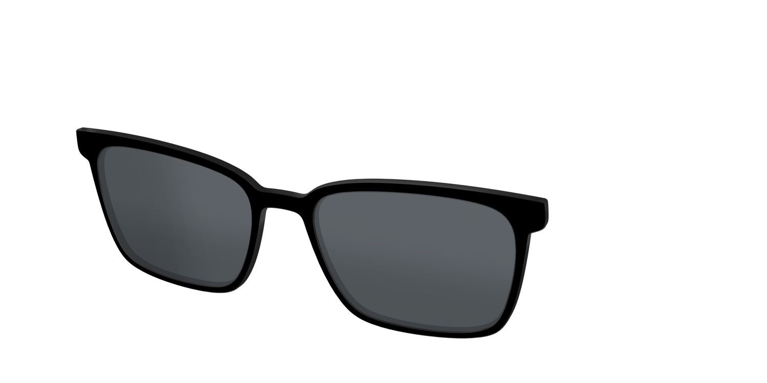 The Non-Polarized Black Sun Top - Angle Top Image - Pair Eyewear